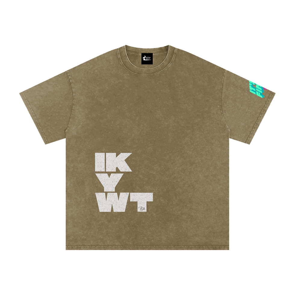 Thumbnail: THE LOT Originals - IKYWT Chill - Snow Washed Oversized Cotton T-Shirt