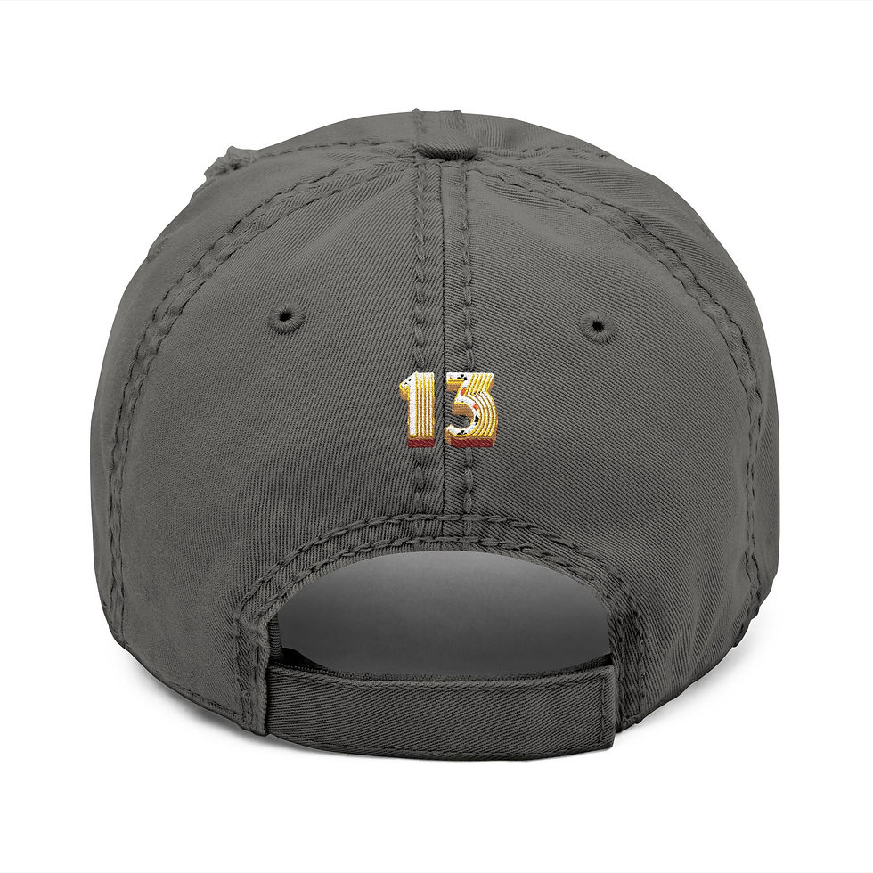 Thumbnail: The Lot - Lucky 13 Embroidered Distressed Hat 