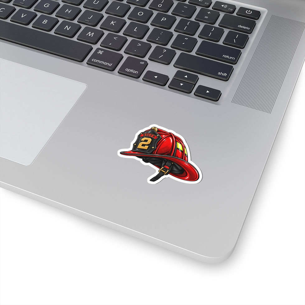 Thumbnail: Fire - Station 2  Helmet Sticker — Fireman Firefighter Kiss-Cut Decal