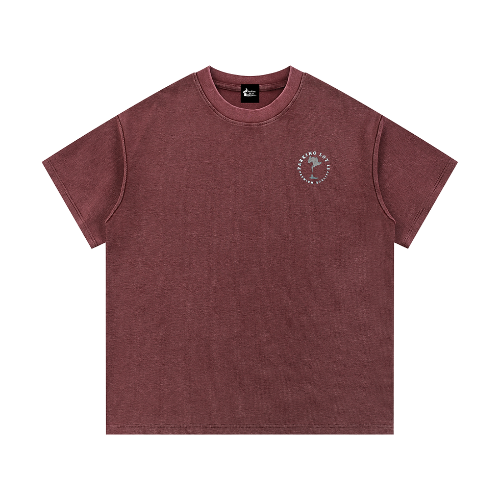 Thumbnail: The Lot - PL13 OG LOGO - Mineral Wash Waffle Knit T-Shirt