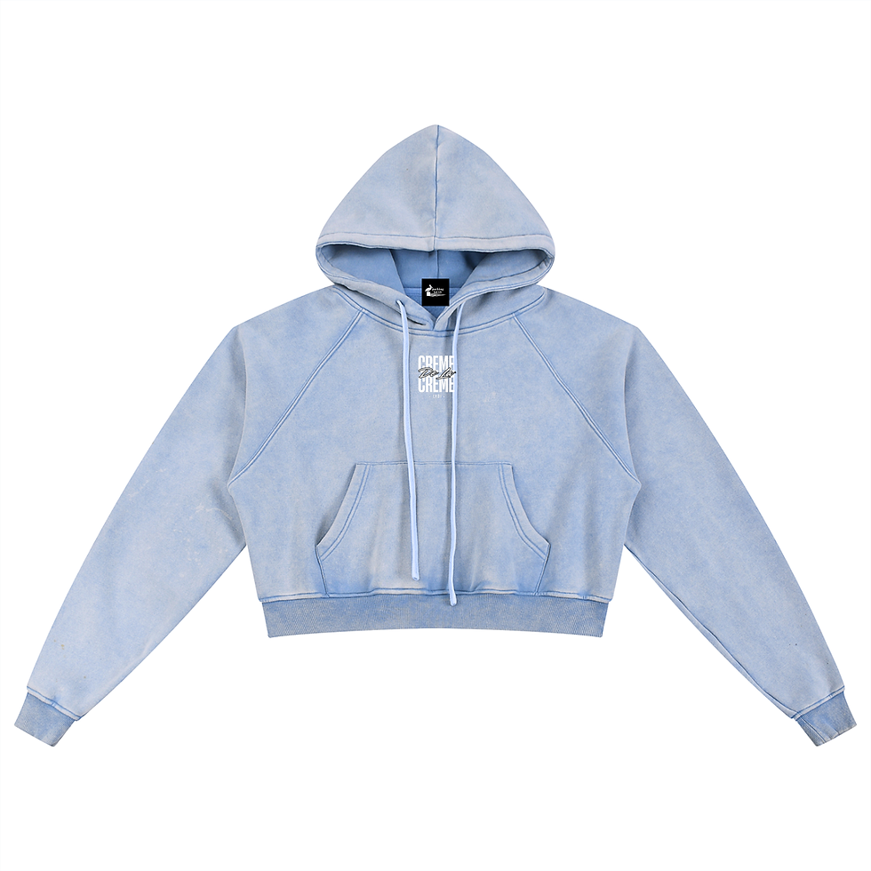 Thumbnail: The Lot (W) - Shelby & Porschá - Snow Washed Cropped Hoodie
