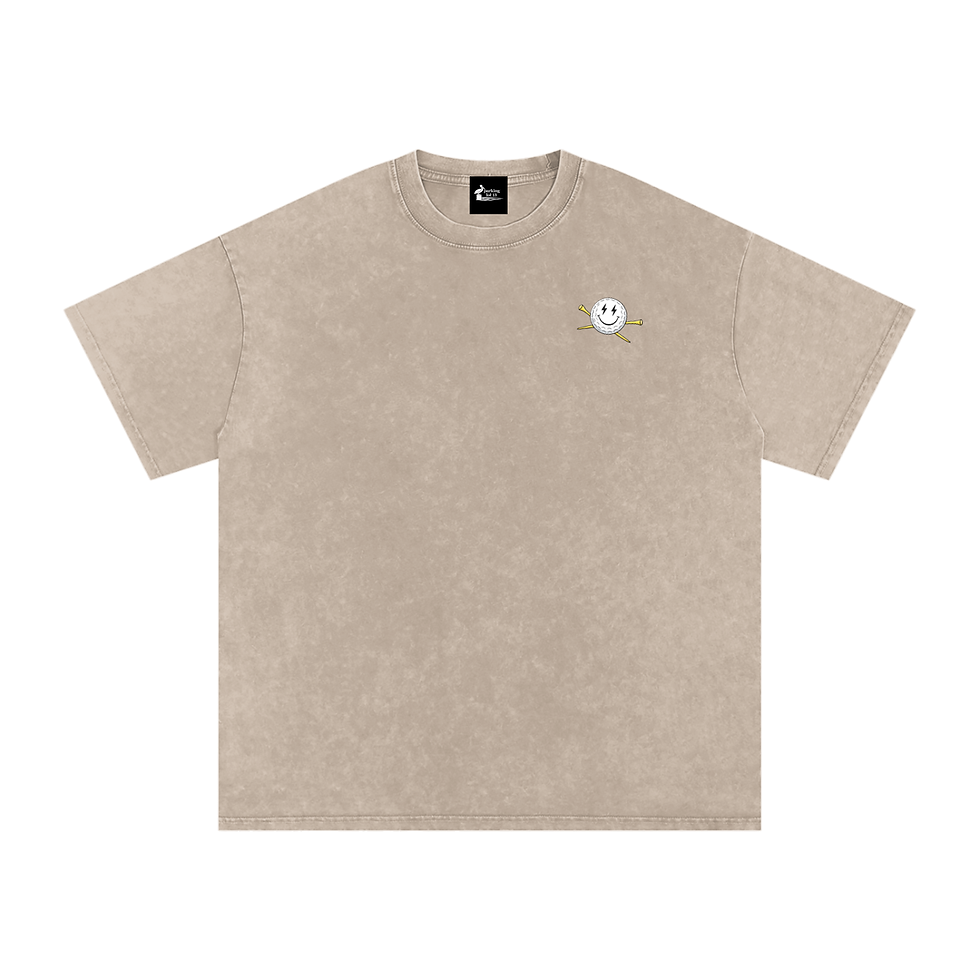 Thumbnail: The Lot - Golf / Less Talk More Birdies -  Snow Washed Oversized Cotton T-Shirt