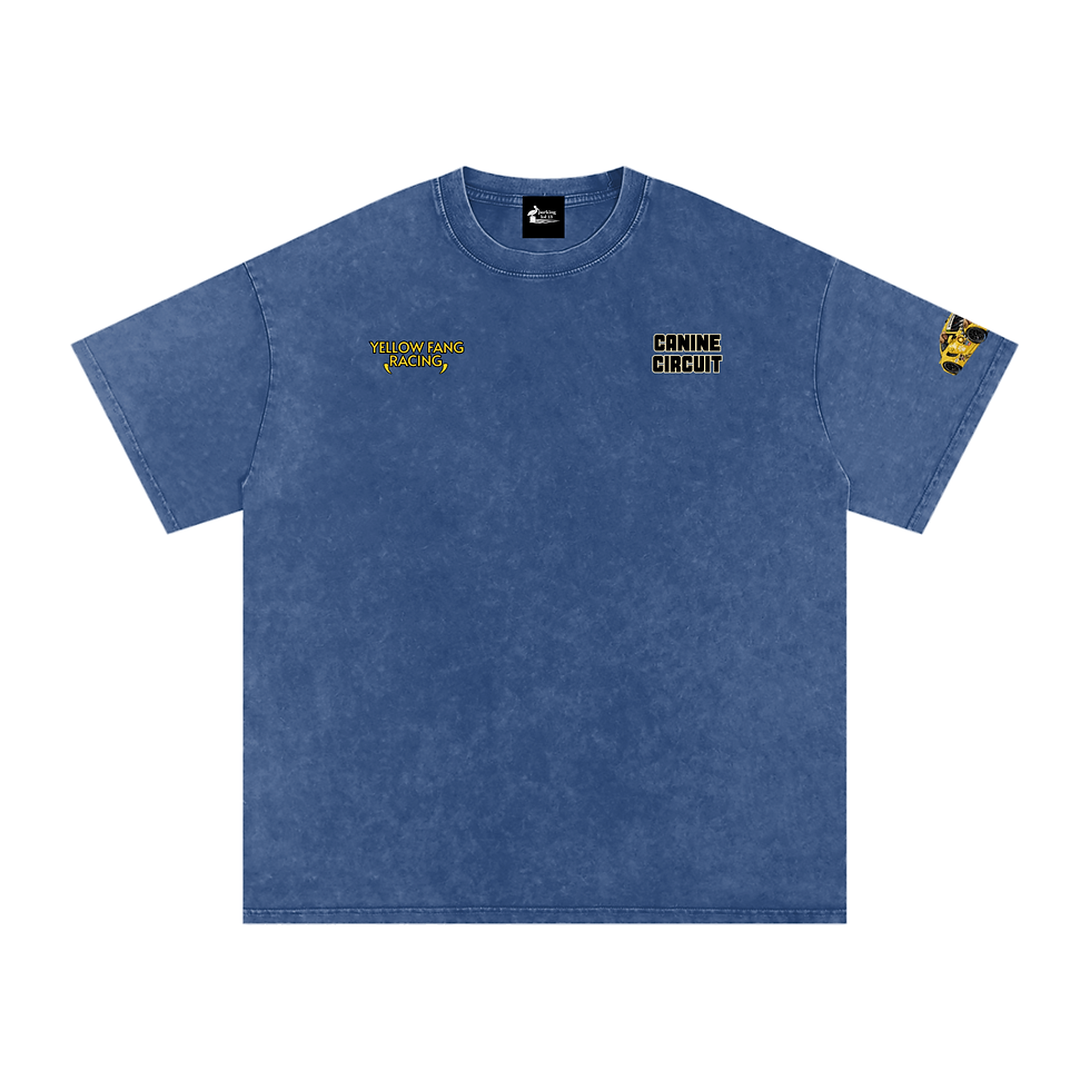 Thumbnail: Canine Circuit - YFR - Porschá -  Washed Oversized Cotton T-Shirt