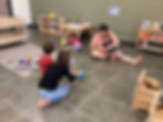 Families playing at Tisdale Family Resource Centre SK