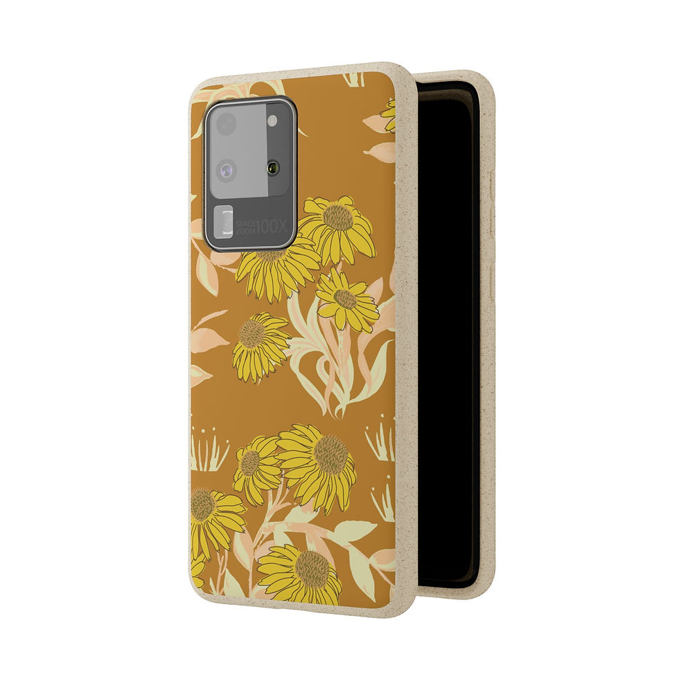 Thumbnail: Eco-Friendly Summer Dayz - Sunrise Floral, Biodegradable Phone Covers ,