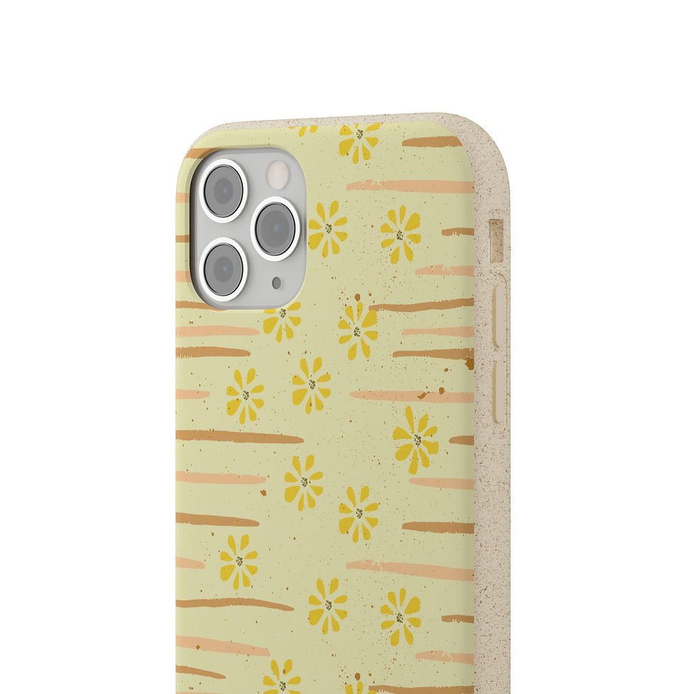Thumbnail: Eco-Friendly Ditsy Floral Design Phone Case with , Biodegradable Phone Cover,  