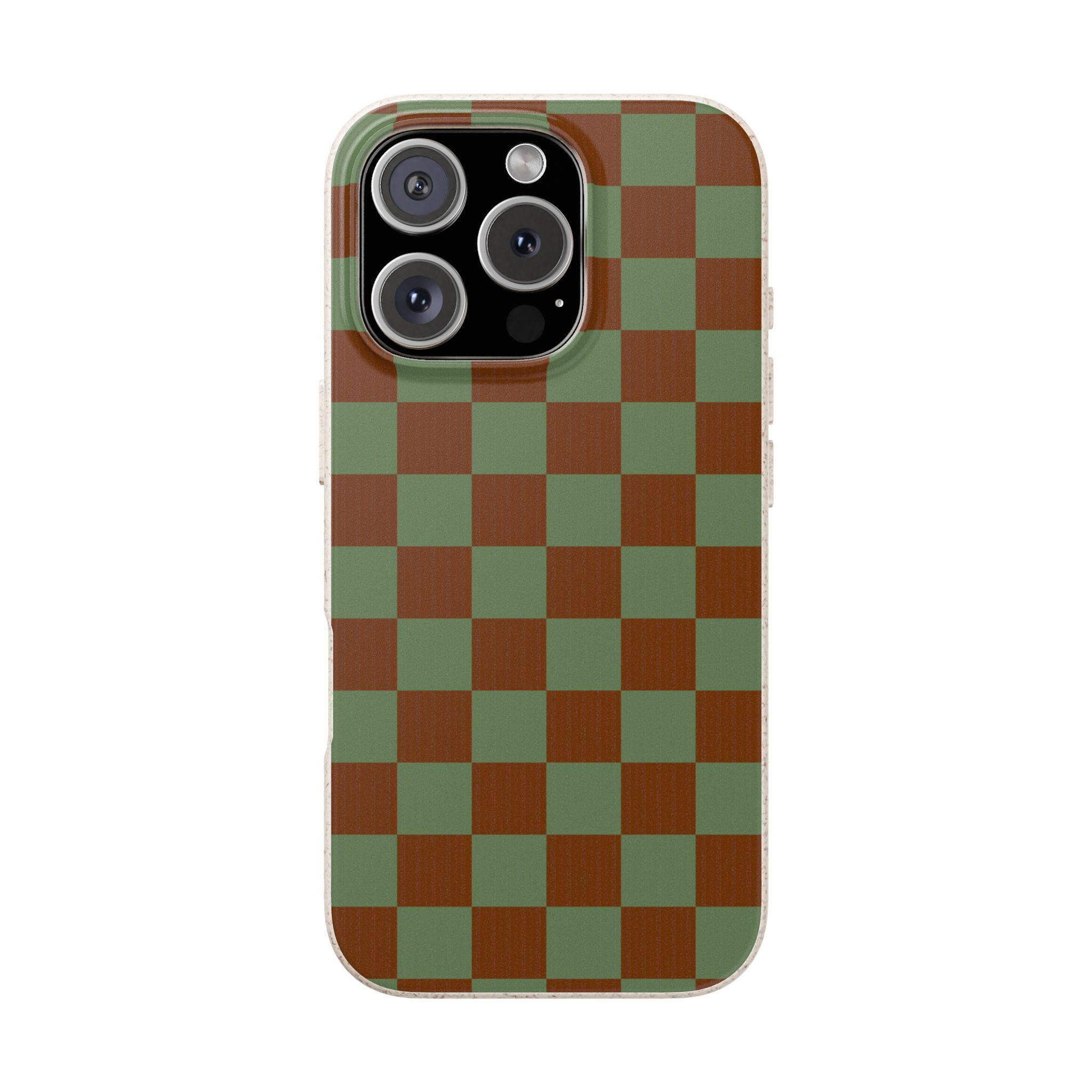 Eco-Friendly Checkers-Choc Mint Phone Cases, Checkmate, Sustainable