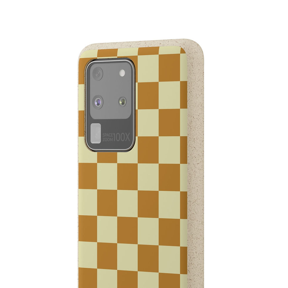 Thumbnail: Eco-Friendly Checkered - Sass Sunrise Phone Case, Biodegradable