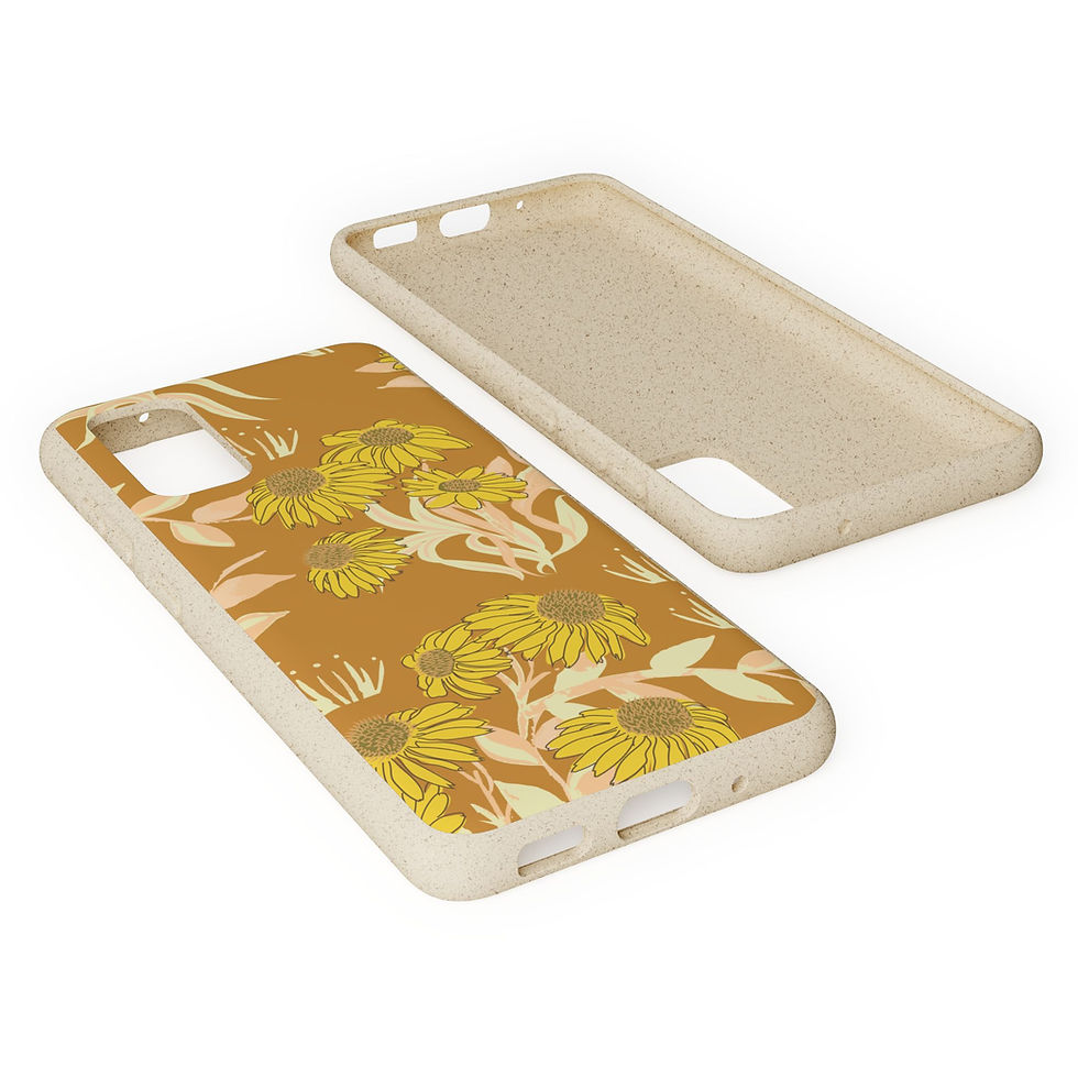 Thumbnail: Eco-Friendly Summer Dayz - Sunrise Floral, Biodegradable Phone Covers ,