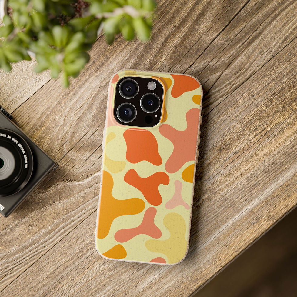 Thumbnail: Phone Case, Jelly -Mango, Abstract, Biodegradable Case, Compostable.