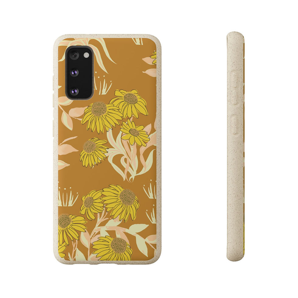 Thumbnail: Eco-Friendly Summer Dayz - Sunrise Floral, Biodegradable Phone Covers ,