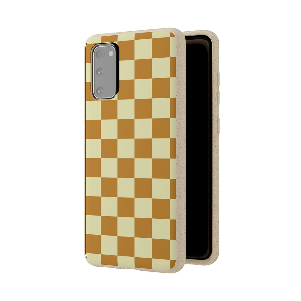 Thumbnail: Eco-Friendly Checkered - Sass Sunrise Phone Case, Biodegradable
