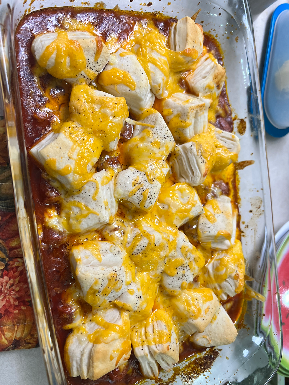 Chili Cheese Dog Casserole