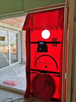 Blower door test - hermeticidad