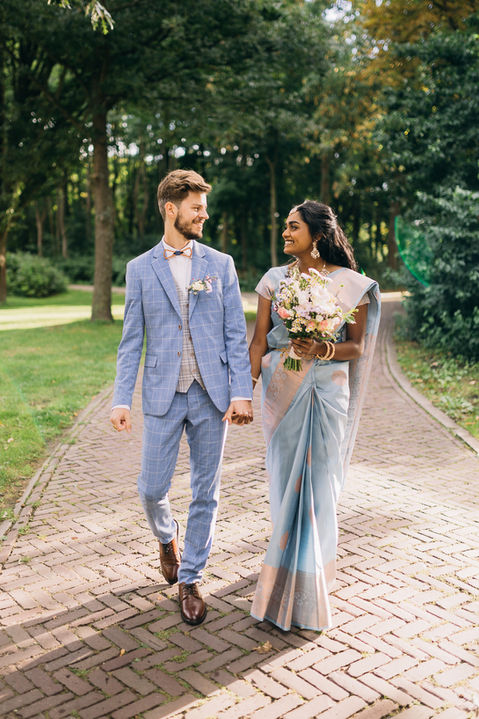 Mixed couple for their cultural wedding by tenerife wedding photographer Kristina Hristova