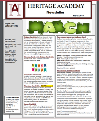 March 2019 Newsletter