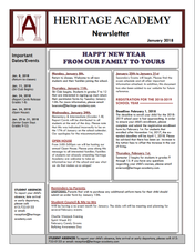 January 2018 Newsletter