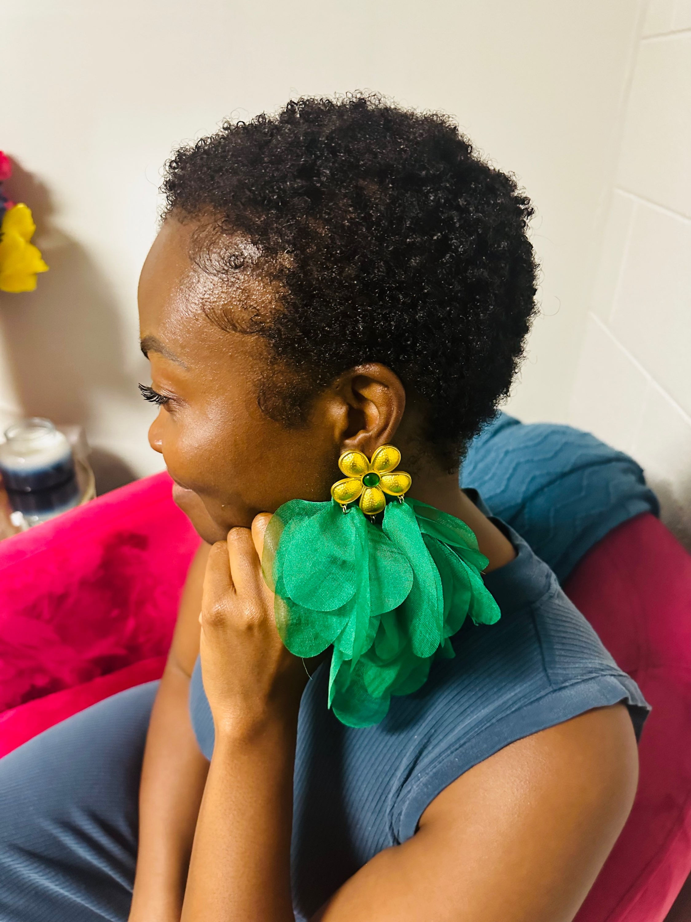 Full Bloom in Green and Multi-Color