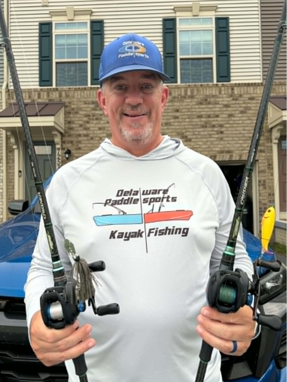 Campbell with his top baits used at the Juniata event. 