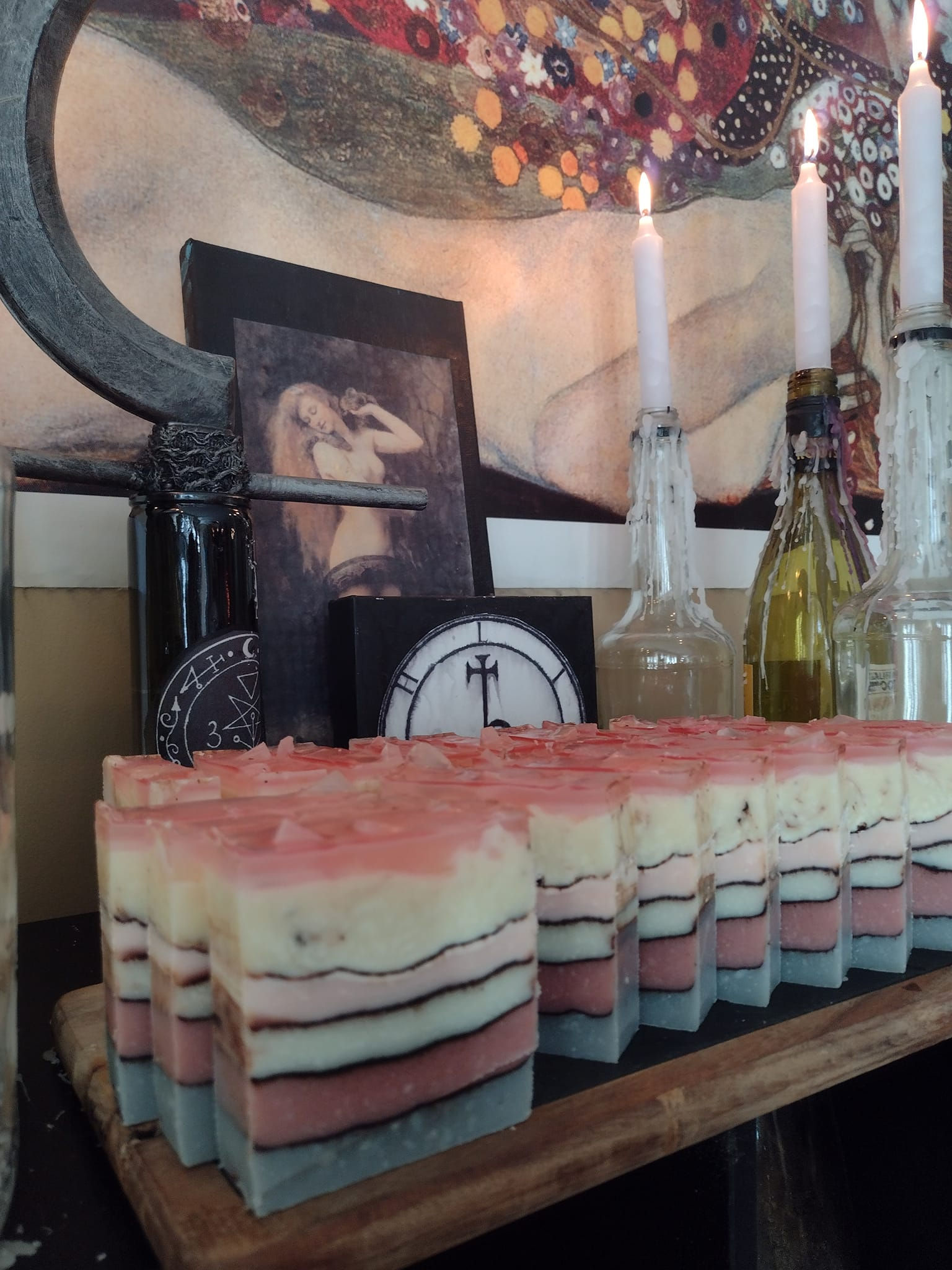 Rose Quartz Crystal Soap scented with Roses