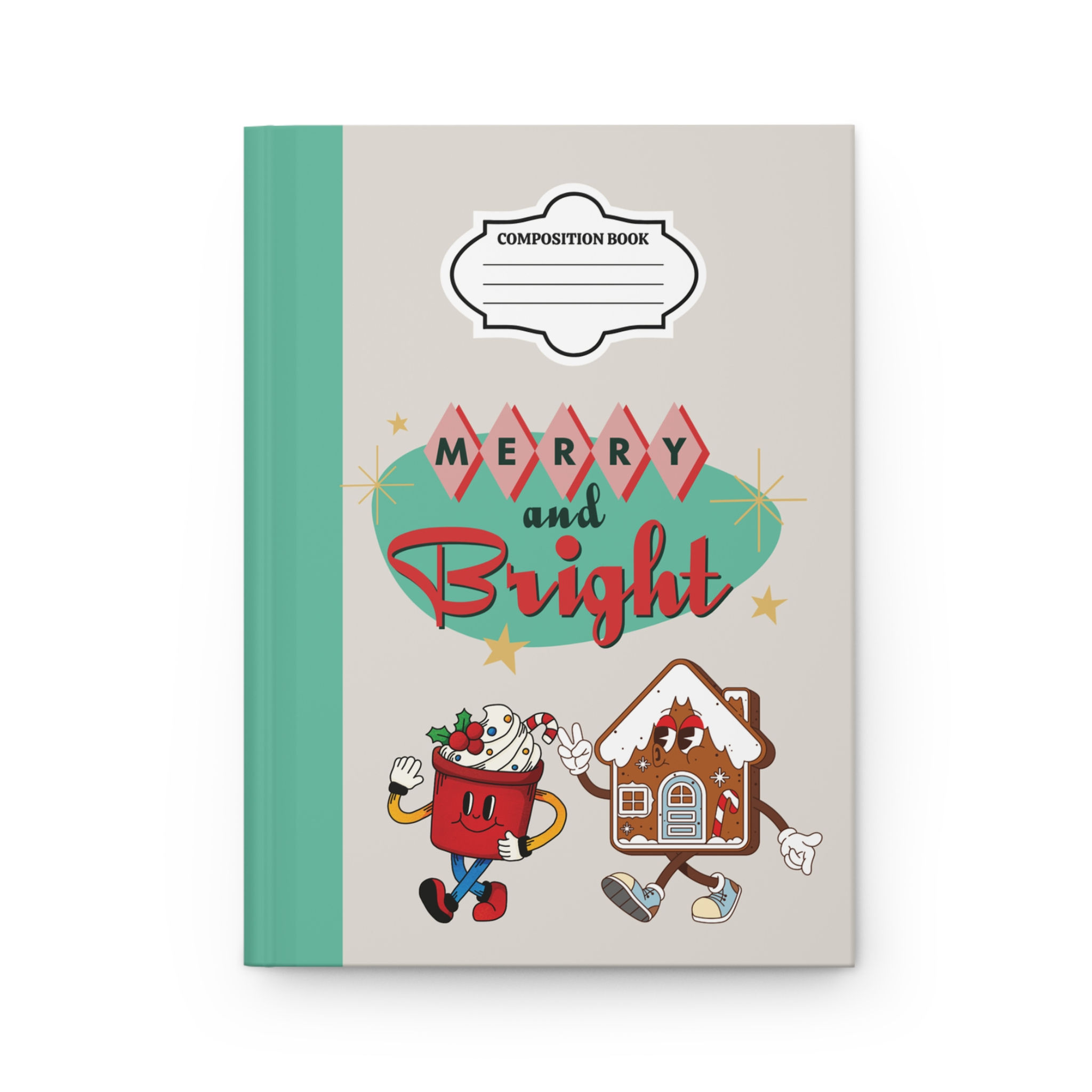 Christmas Merry and Bright | Small Hardcover Journal 8"x5.5"