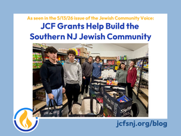 JCF Grants Help Build the Southern NJ Jewish Community