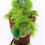 Miniature : Ostrich braided headpiece - Green