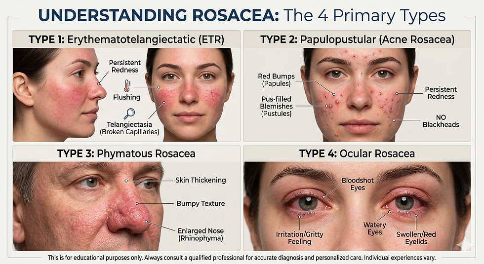 Redness, Breakouts, or Rosacea? The 4 Types You Need to Know