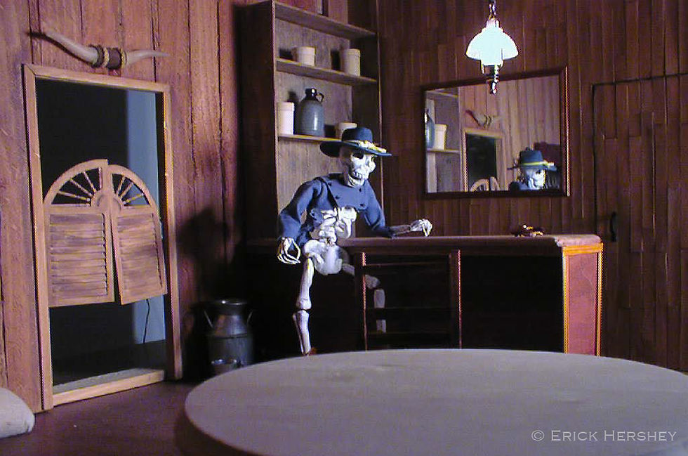 Saloon stop-motion set
