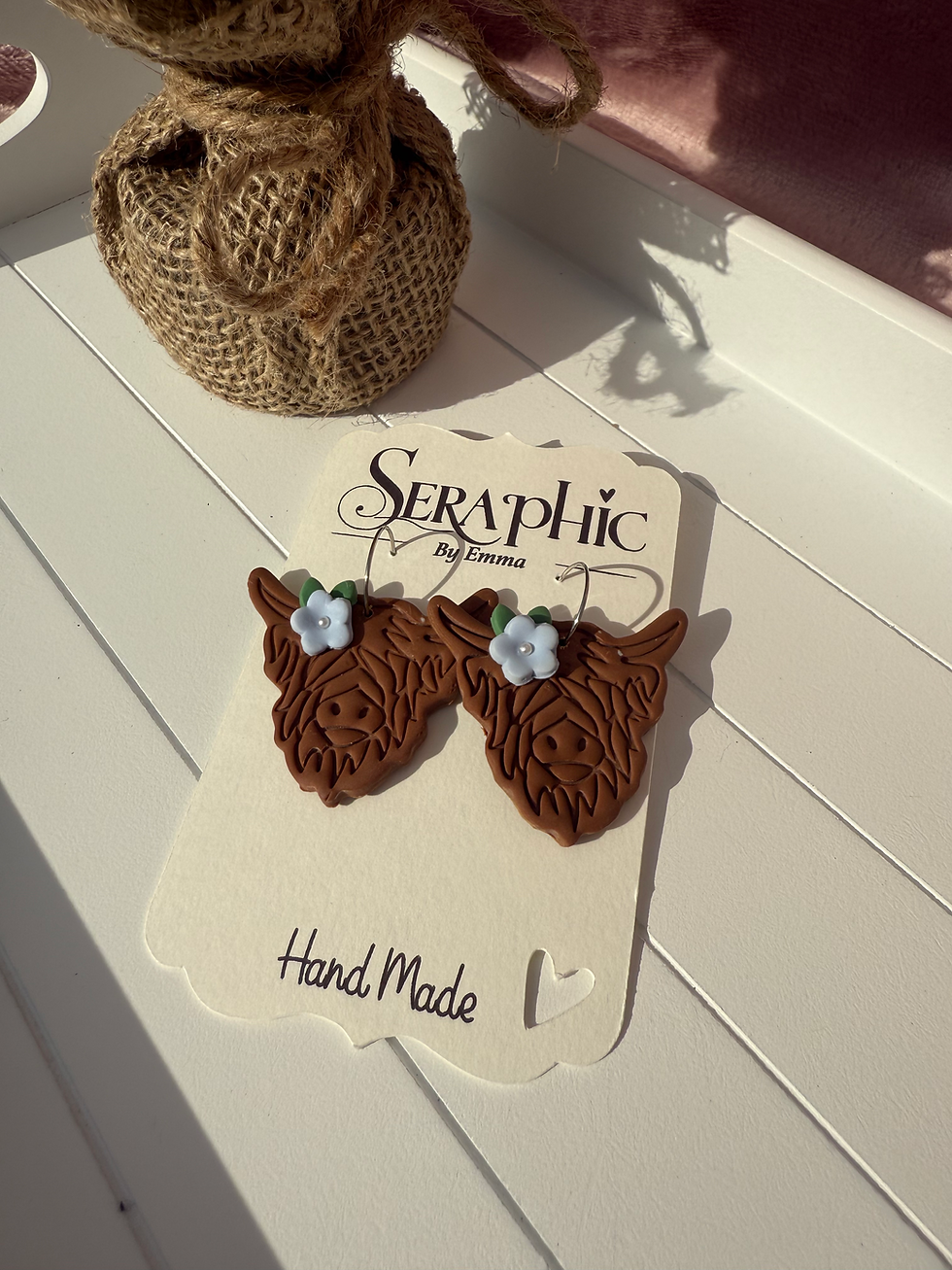 Thumbnail: Highland Cow Earrings 