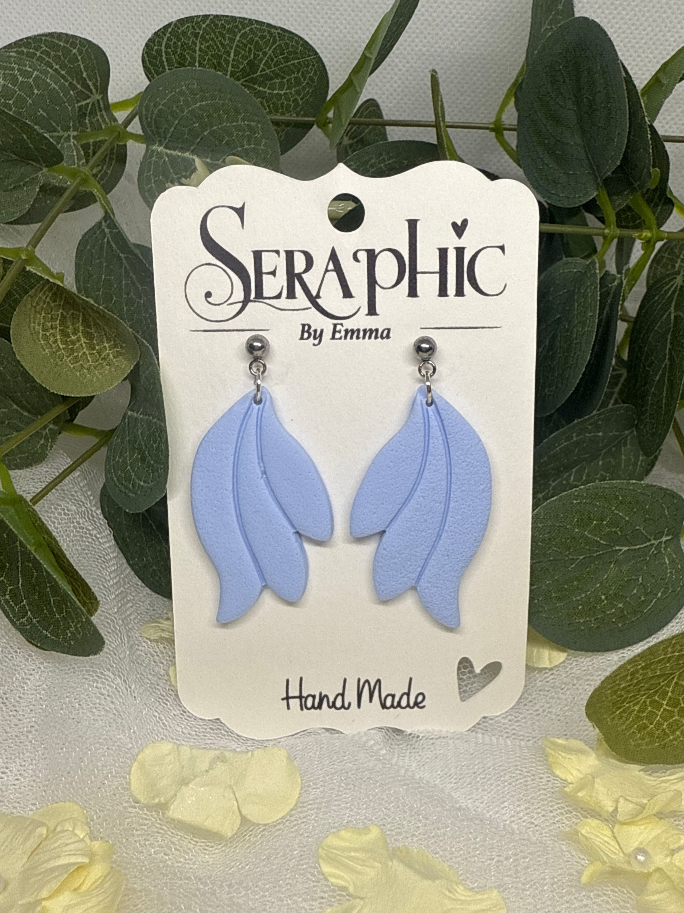 Textured Feather Earrings
