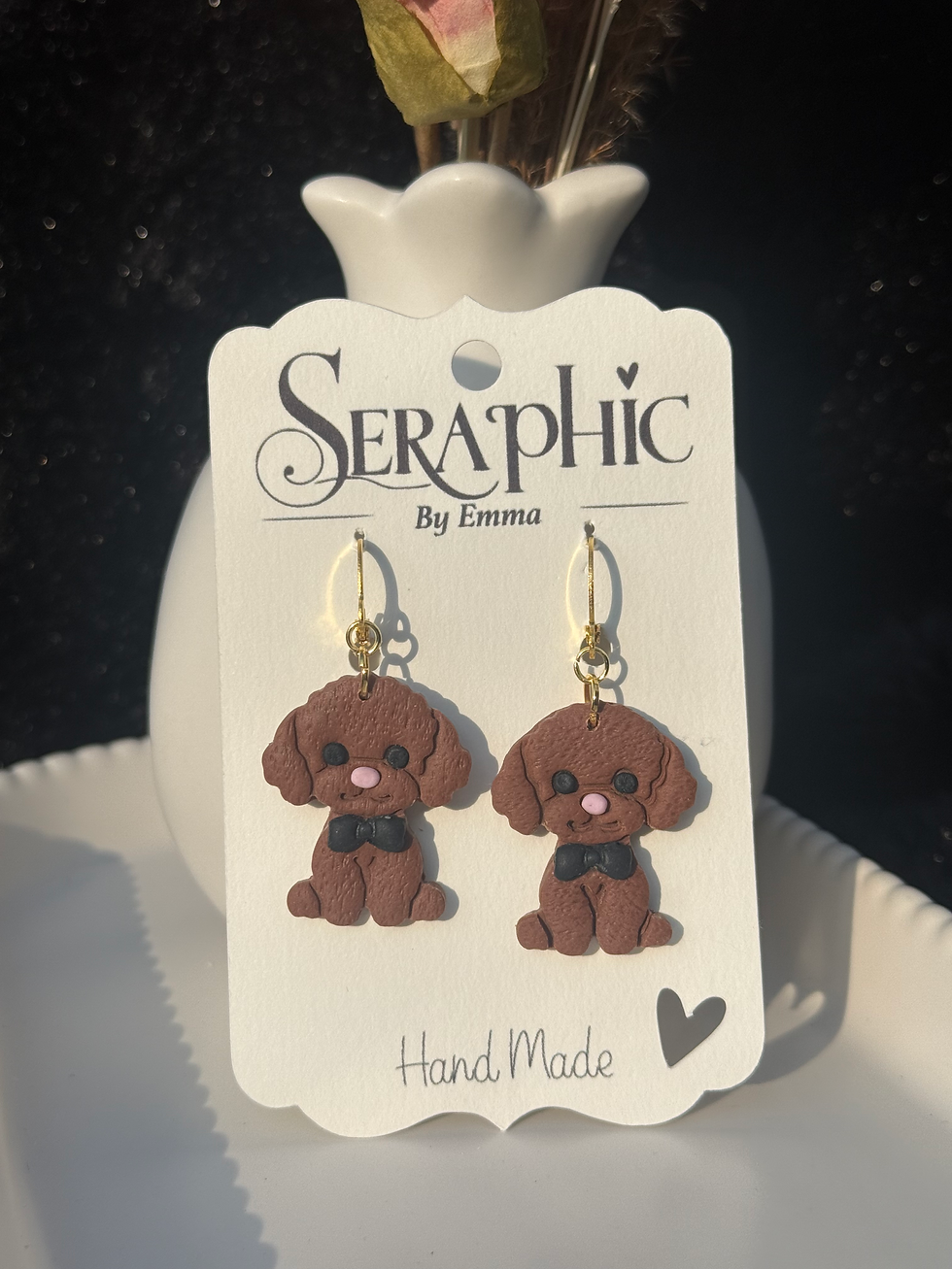 Thumbnail: Girl and Boy Dog Earrings 
