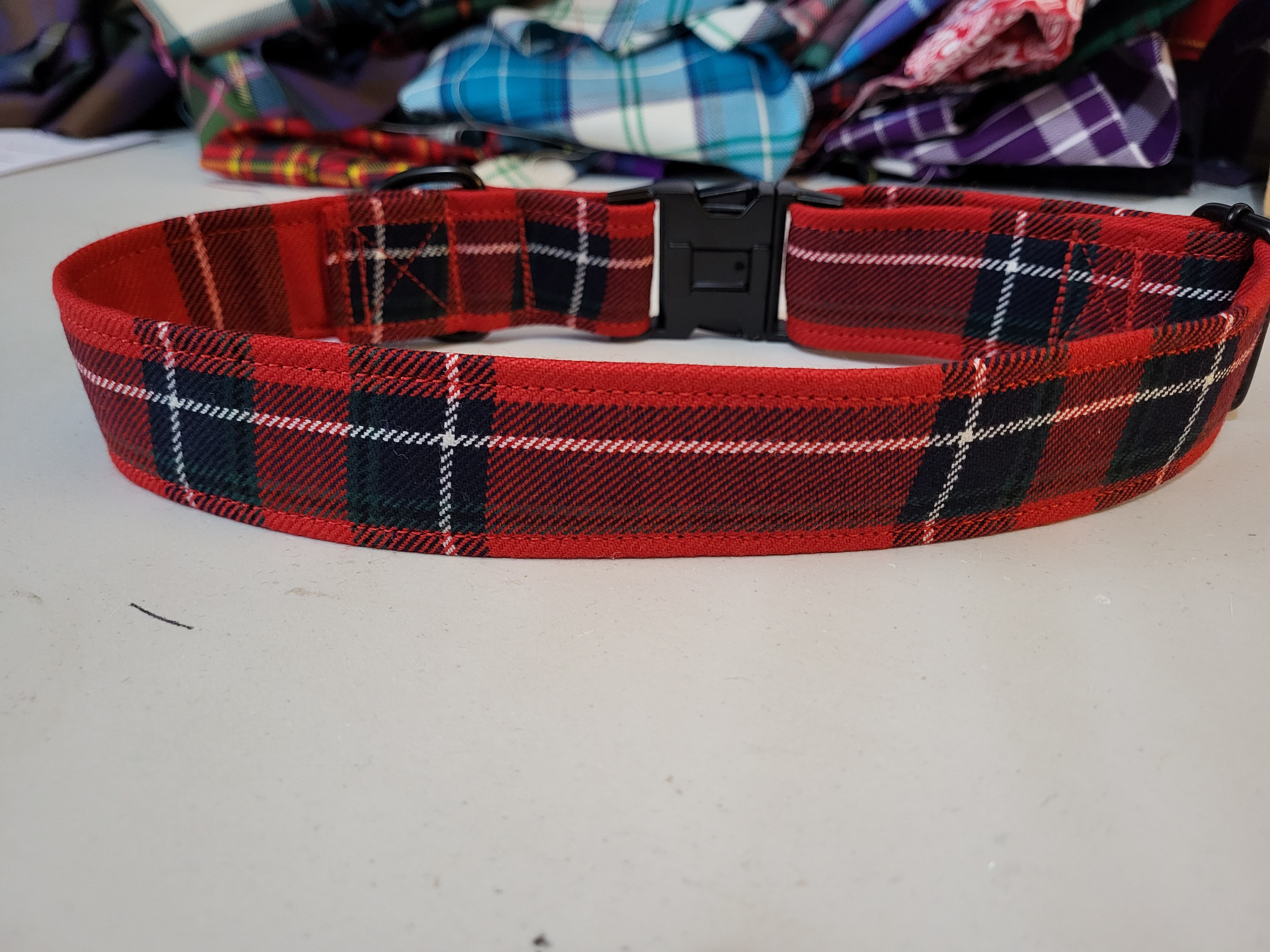 Inverness tartan collar 