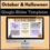 Thumbnail: October Halloween Google Slides Templates Agenda Centers Morning Meetings