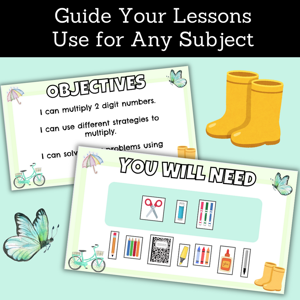 Thumbnail: Spring Season Google Slides Templates Agenda Centers Morning Meeting