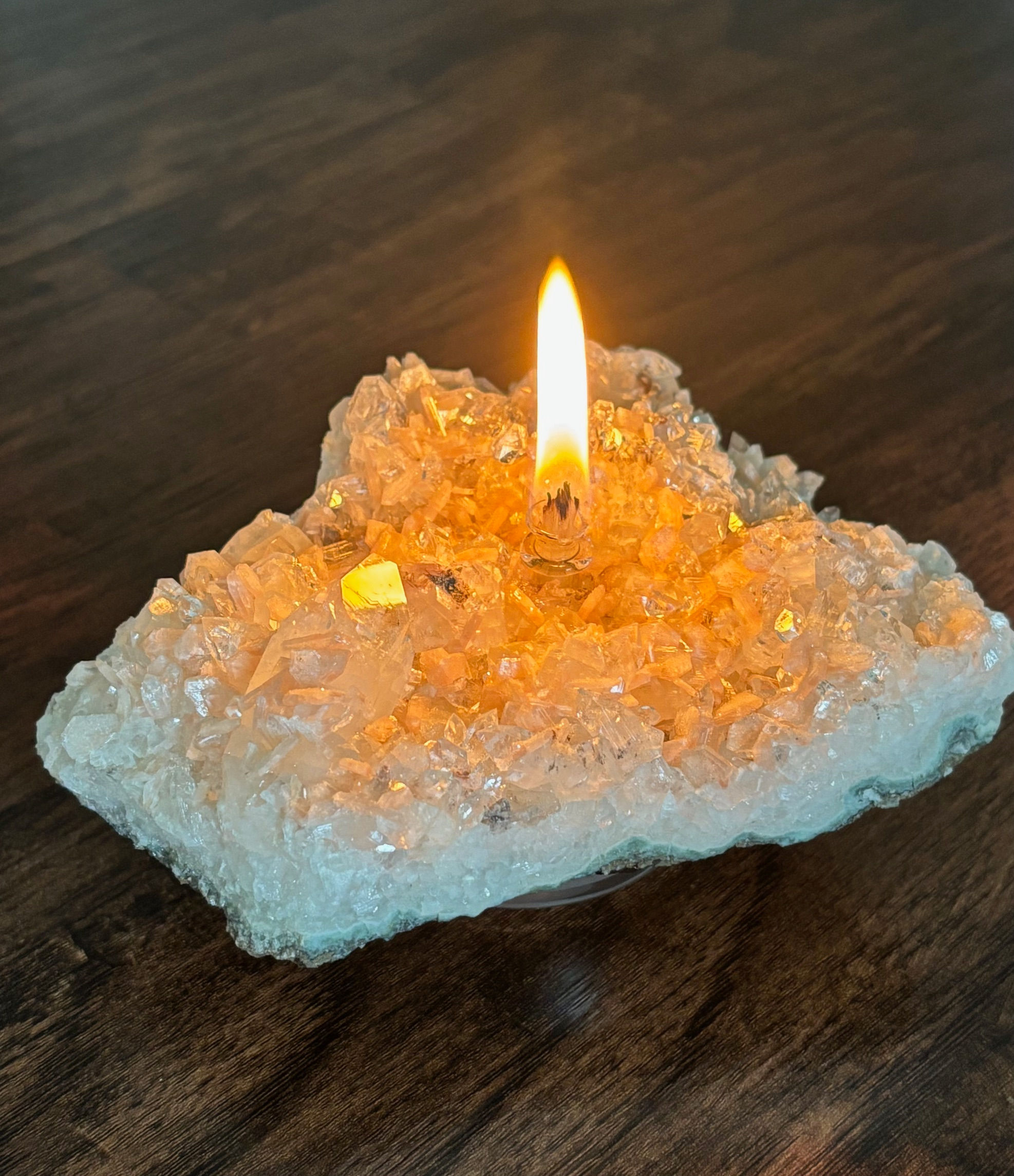 Crystal Oil Burning Candle - small