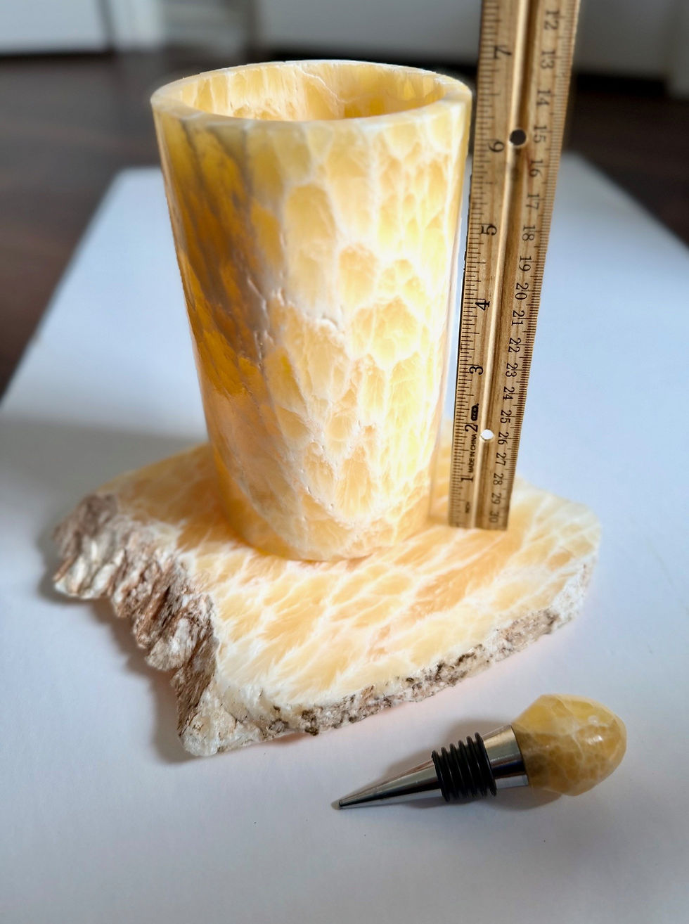 Thumbnail: Honeycomb Calcite Wine Chiller Set