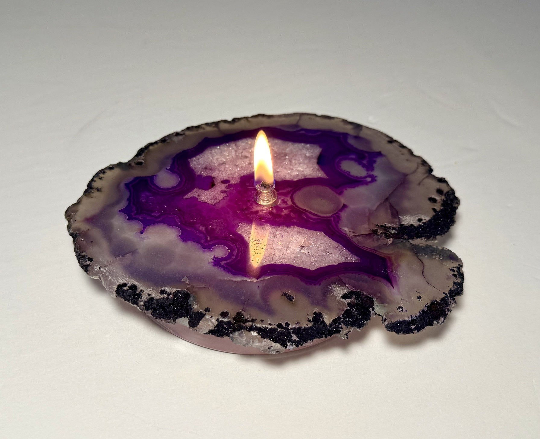Single Wick Agate Candle -medium