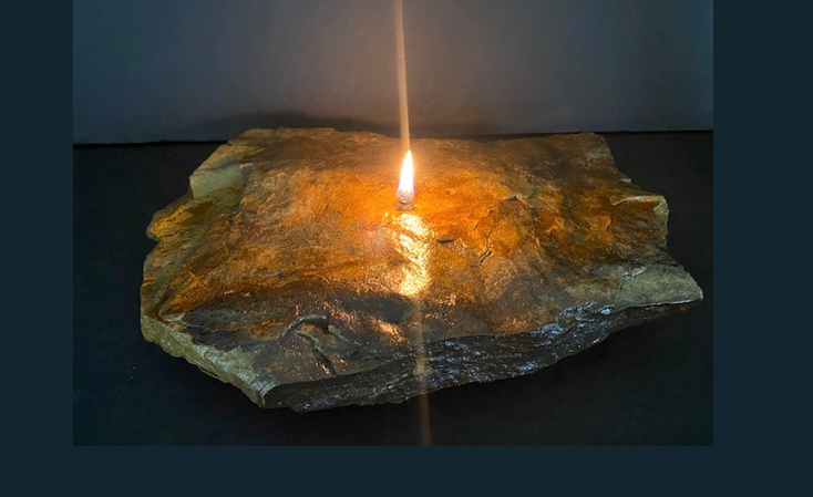 Rock candle 2024 oil lamp
