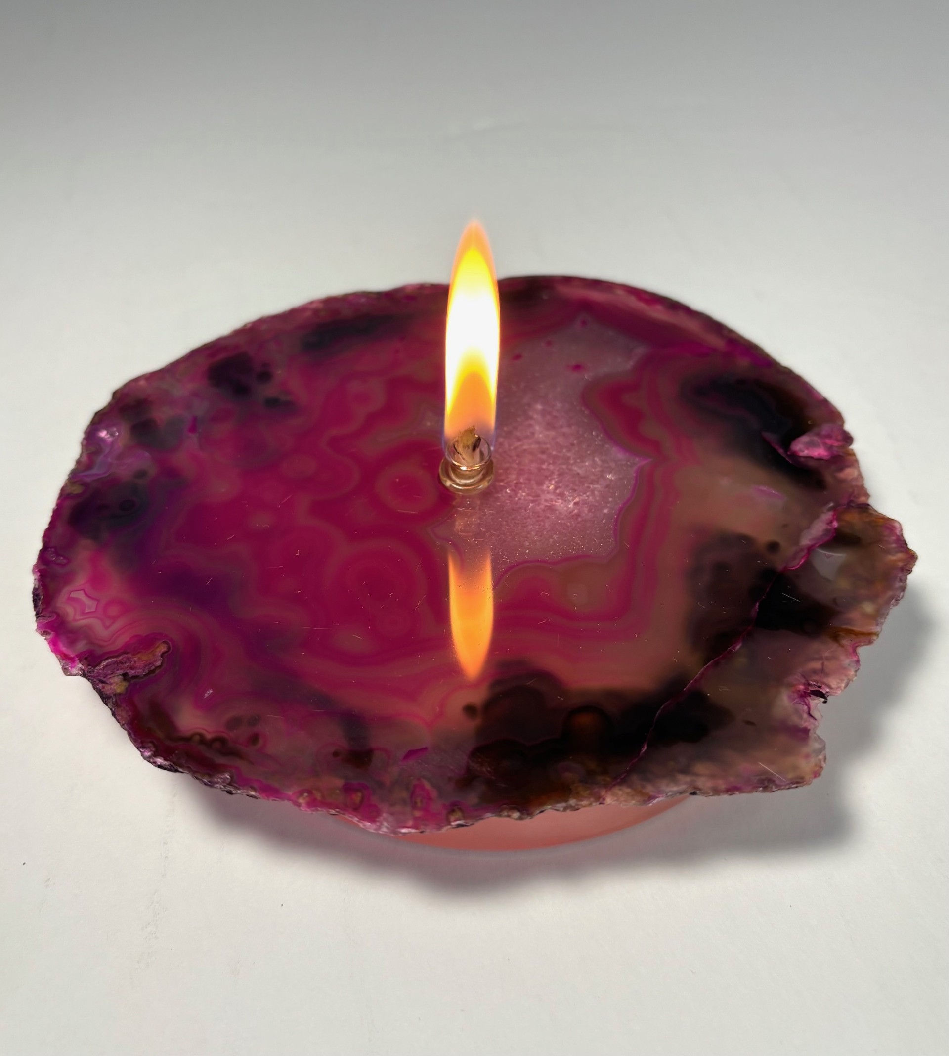 Single Wick Agate Candle -medium
