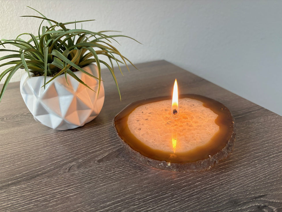 Thumbnail: Single Wick Agate Candle -medium