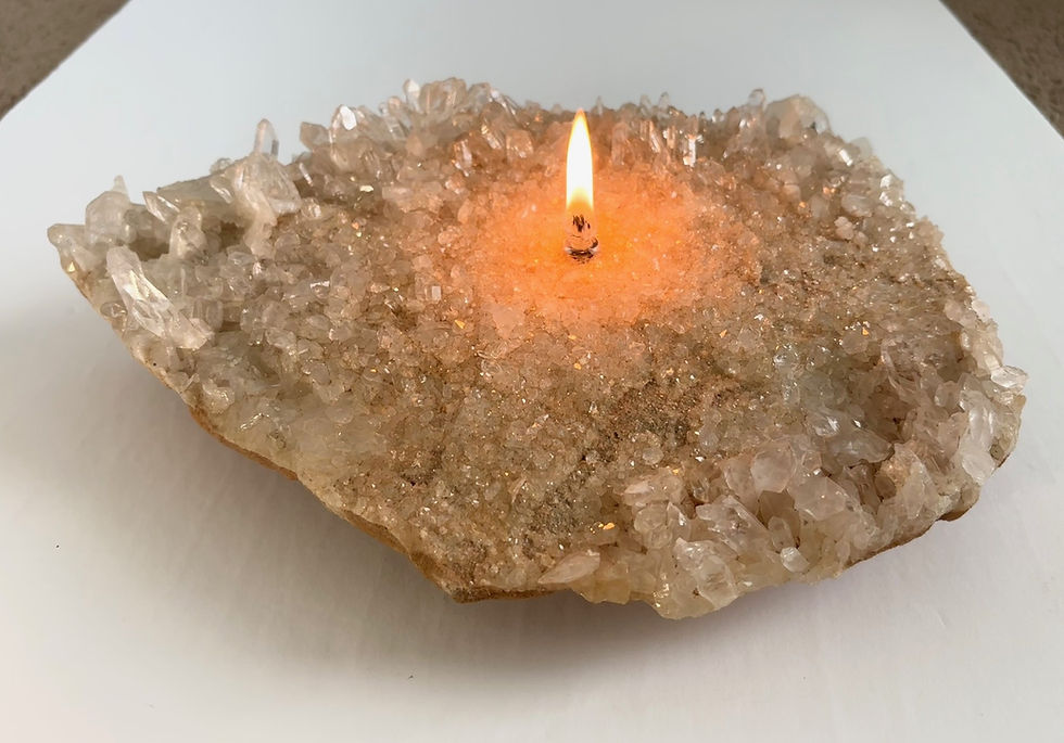 Thumbnail: Quartz Crystal Oil-Burning Candle - large
