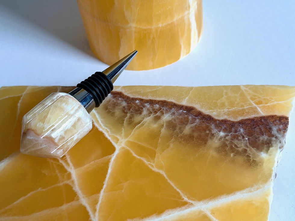 Thumbnail: Honeycomb Calcite Wine Chiller Set