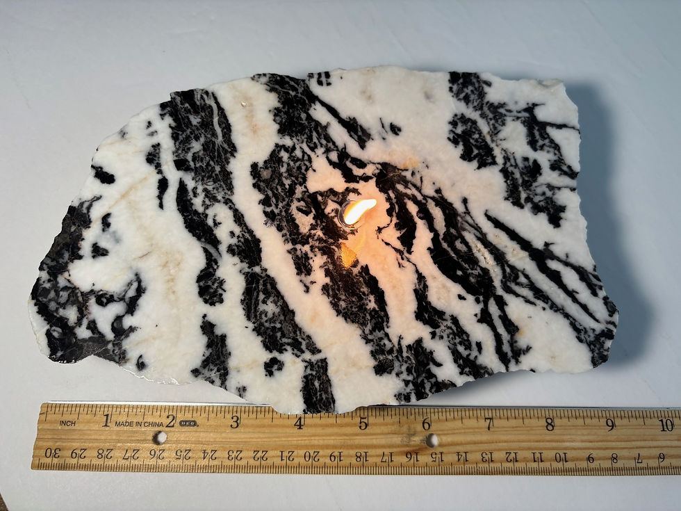 Thumbnail: Zebra Marble Oil Lamp Candle