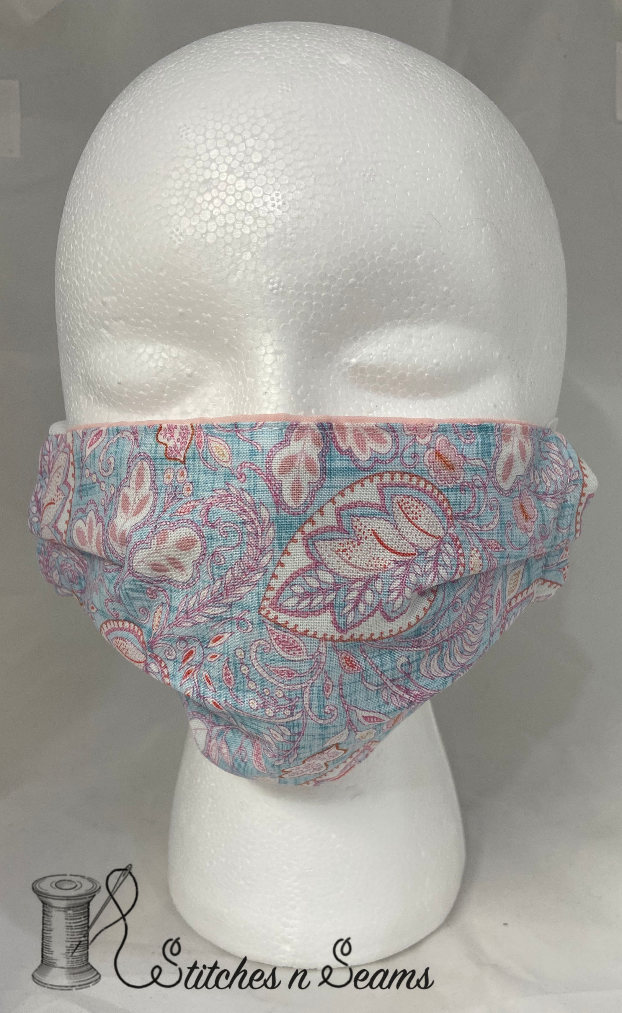 PINK/TEAL LEAVES #139