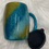 Thumbnail: GLITTER - SPIRAL #2 - Gold/Teal/Light Blue