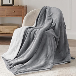 Sherpa Fleece Throw Blanket
