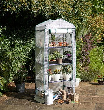 4 tier mini compact greenhouse