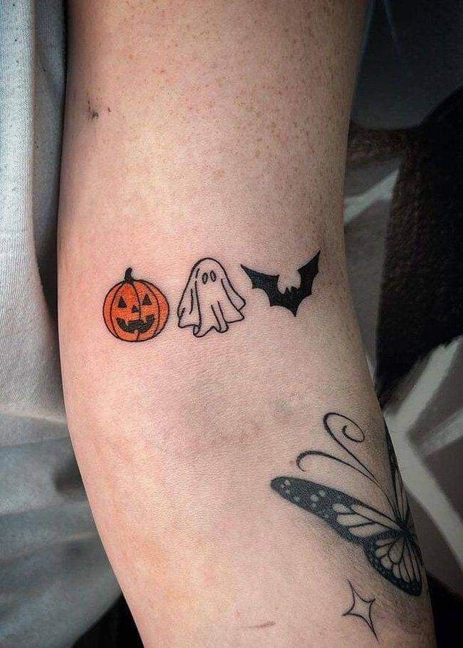 Halloween Pumpkin Tattoo