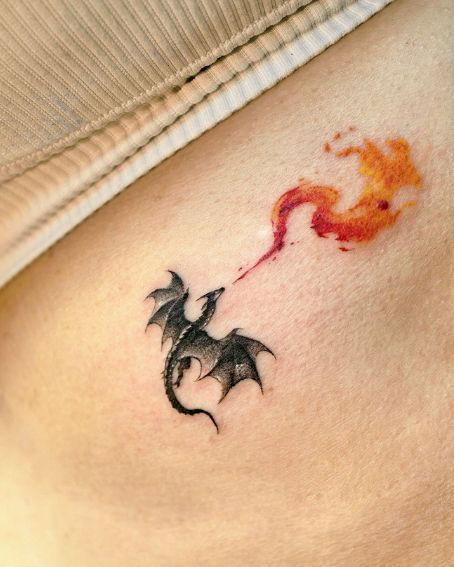 フレイムドラゴンタトゥー